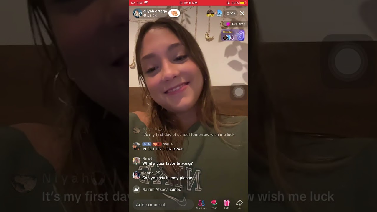 Aliyah Ortega livestream September 5 2024