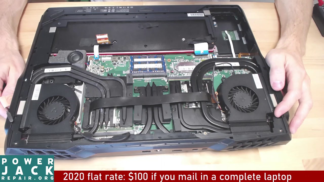 MSI MS-1812 disassembly laptop charge port power jack repair fix taking apart tear down guide