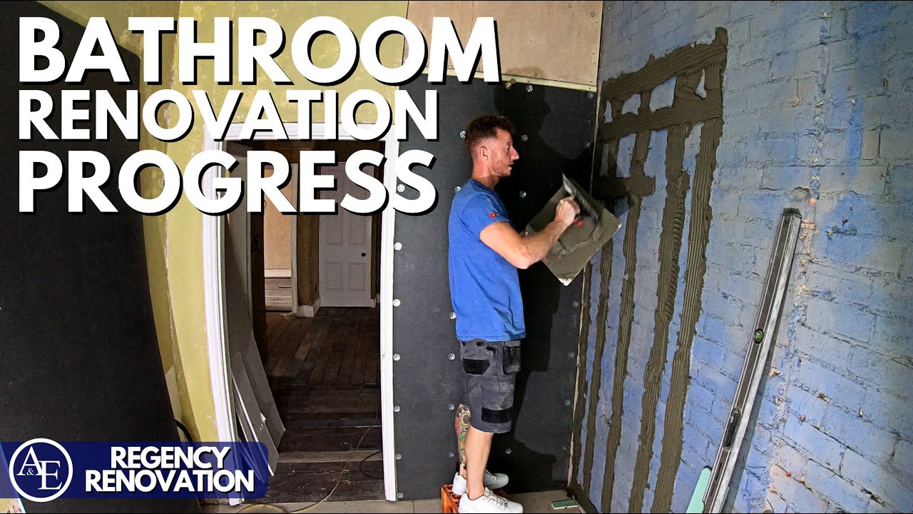 BATHROOM RENOVATION PROGRESS | Regency Renovation #9 | Build with A&E