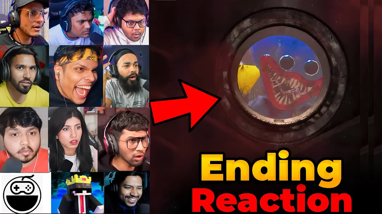 Indian Gamers React to Huggy Wuggy In The ENDING of Poppy Playtime CHAPTER 4 🥲 (Part 1 + part 2)