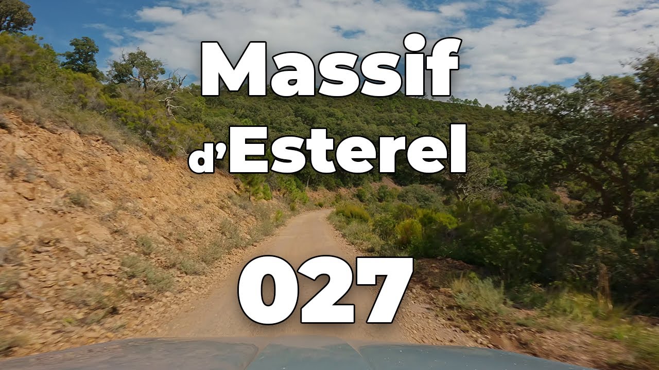 ASMR Driving 4K -  MASSIF d'ESTEREL point de vue Col | Tour de Provence 027 (PACA Cote d'Azur)