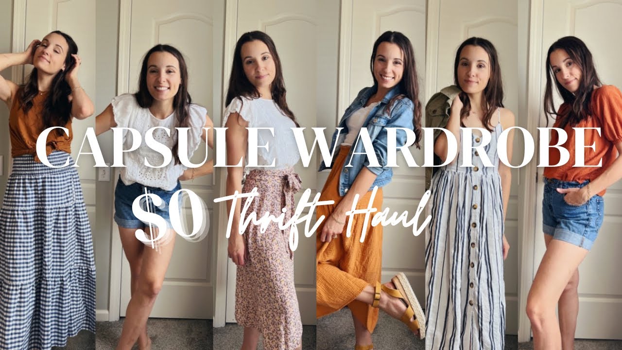 Thrifted Capsule Wardrobe & Closet Clean Out | Easy Tips for Success!