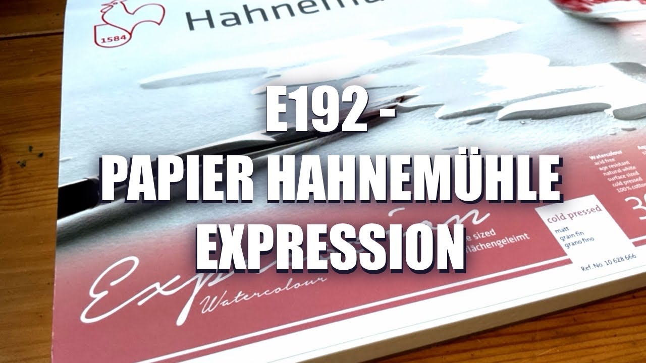 E192 - Papier Aquarelle Hahnemühle Expression