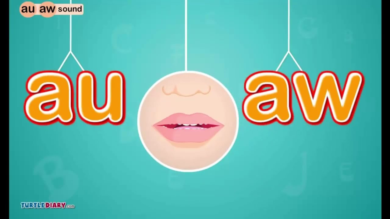 Digraphs AU & AW /aw/ Sound - Fast Phonics I Learn to Read with TurtleDiary.com - Science of Reading