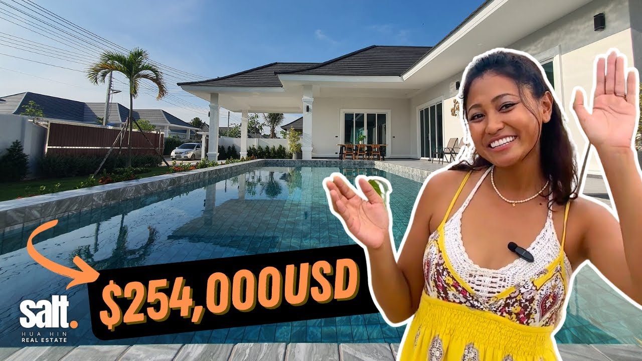 Ep 13. This Hua Hin Pool Villa is only 8.988MB [$245kUSD] with a Massive Pool!
