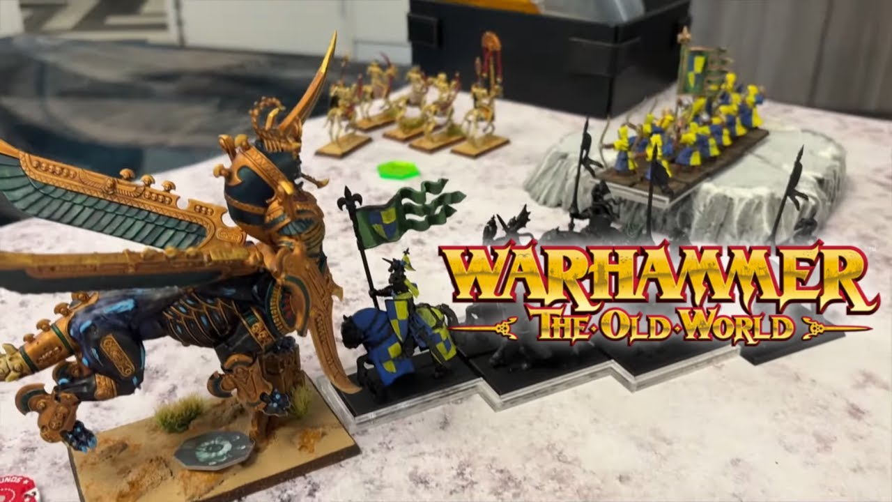 Warhammer the Old World Tournament  Battle Report Tomb Kings Vs Bretonnians 2000 points Rnd1