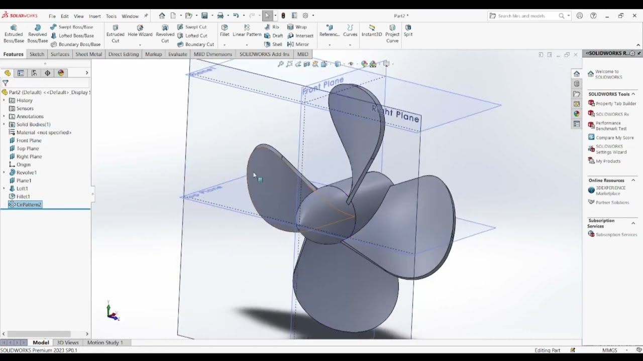 How to Create a Propeller in SolidWorks | Step-by-Step Tutorial in 10 Minutes