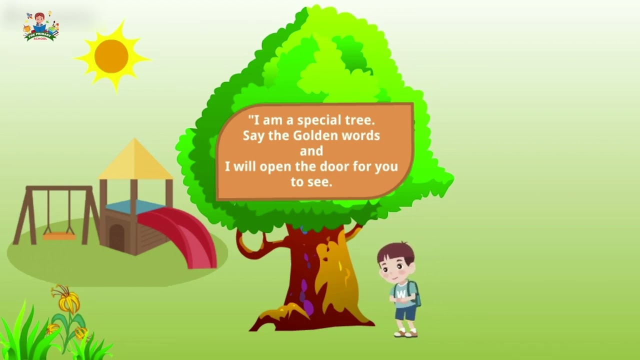 The Golden Words - Kids story with moral - Animated Video for UKG Children