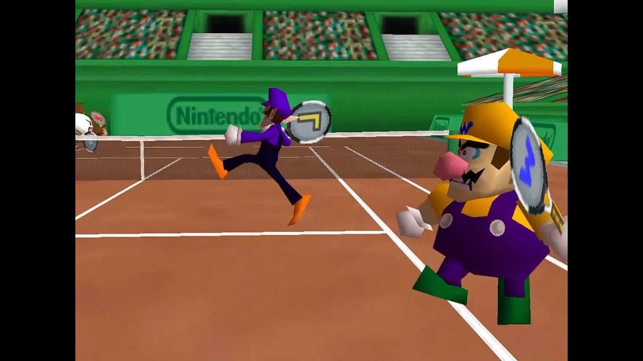 Mario Tennis 64 Doubles Moonlight Cup - Wario and Waluigi