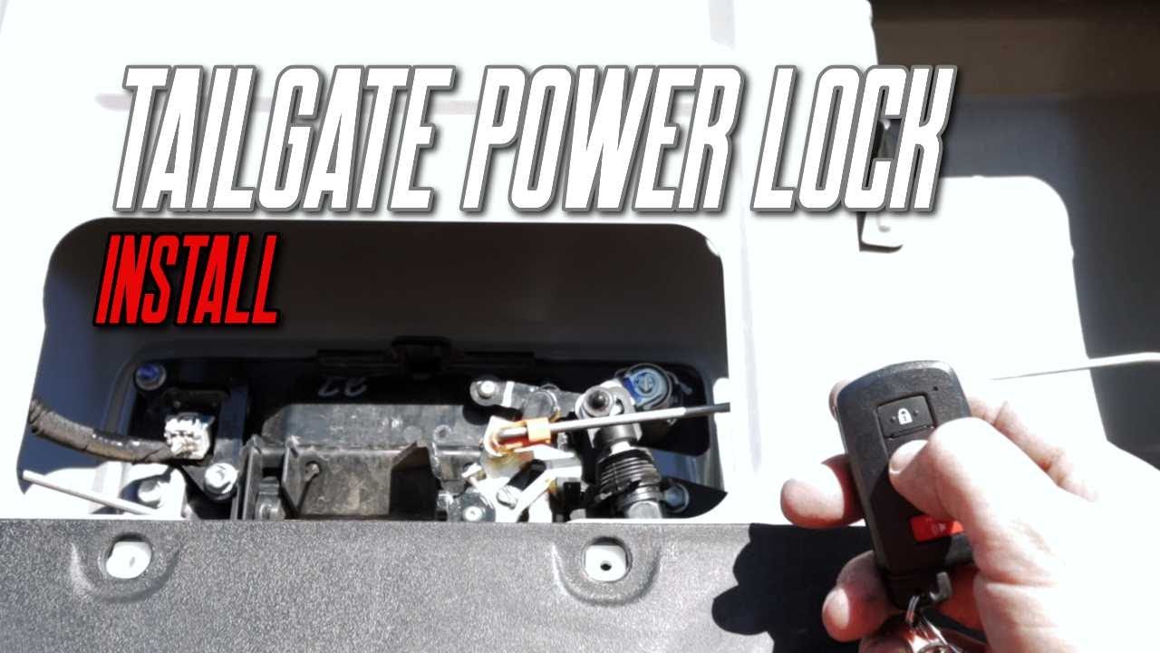 3RD GEN TACOMA TAILGATE POWER LOCK | INSTALL |  #tacoma #toyota #tacomatailgate