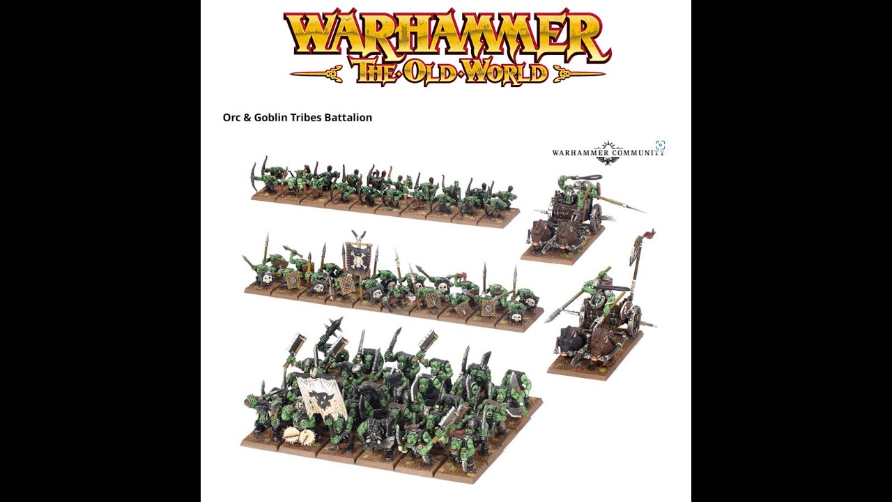 Warhammer The Old World Orcs and Goblins Pre Order announcement