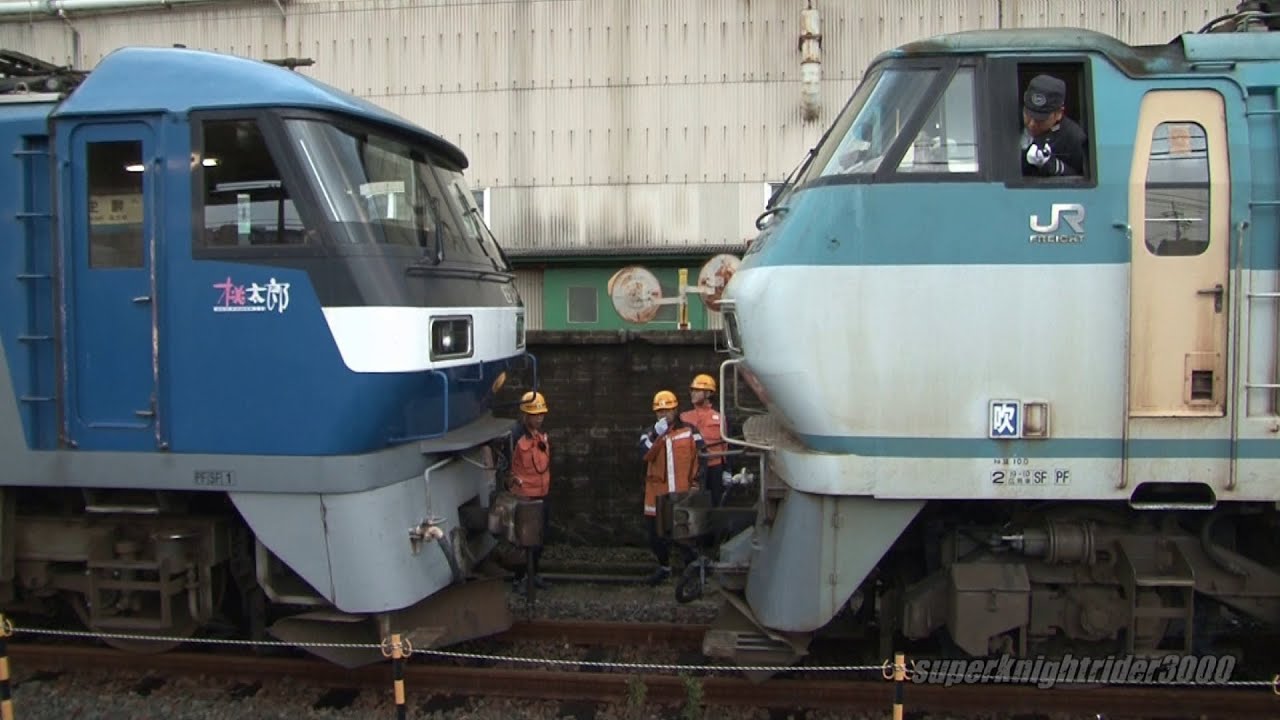 JR貨物 EF210-5号機とEF66 125号機の連結 幡生駅 2012.11