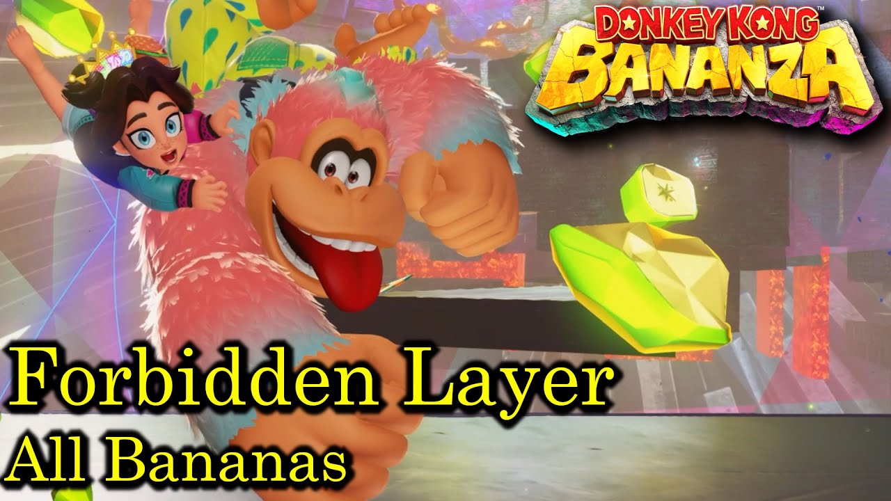Donkey Kong Bananza - Forbidden Layer All Banana Locations [Guide]