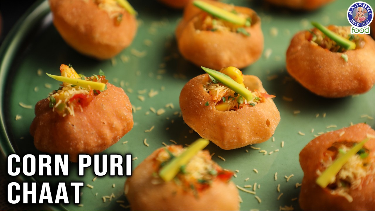 Corn Puri Chaat | Quick & Simple Snack Recipe For Kids | Kids Special Snack Recipe | Chef Bhumika