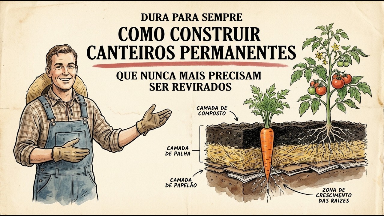 Como construir canteiros permanentes que nunca mais precisam ser revolvidos