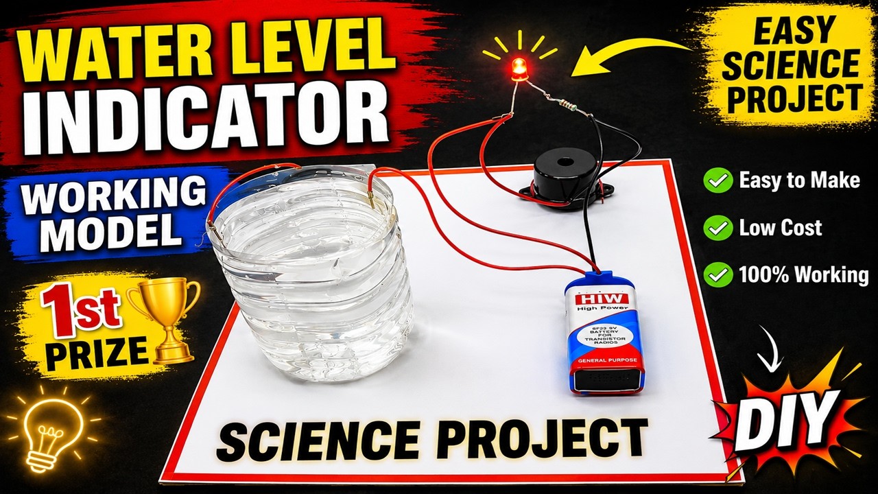 water level indicator working model for science project exhibition - diy - diypandit | DIY pandit