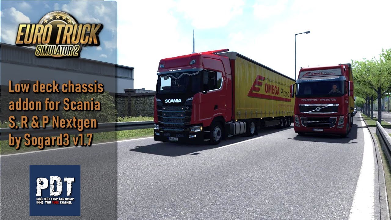 ✅[ETS2. V1.35]...PDT...Low deck chassis addon for Scania S, R & P Nextgen by Sogard3 v1.7