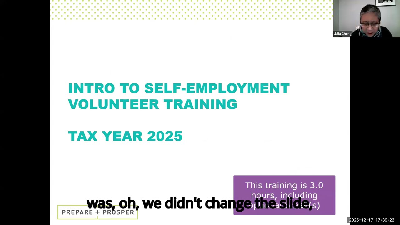 Intro to Self-Employment Training