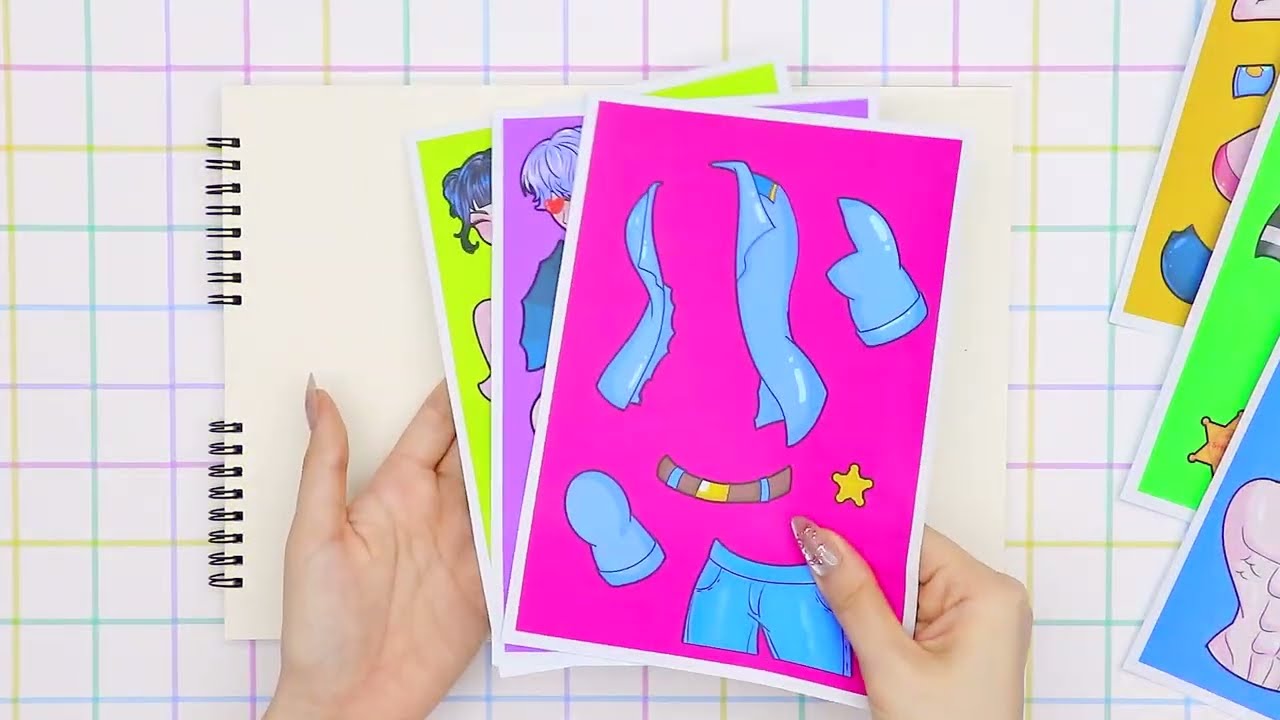 Police HUNTRIX RUMI Fall In Love SAJA JINU | KPOP DEMON HUNTER |  Sticker Book DIY