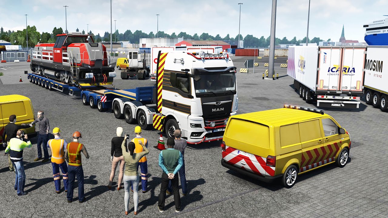 Transporte Especial Locomotora 80 Toneladas En EL Norte De Alemania | #41 ETS2 SCS 