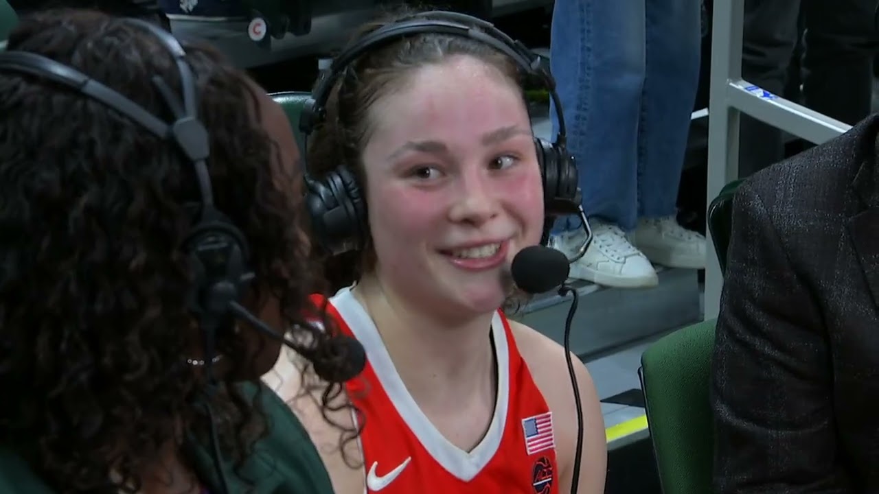 Sophie Burrows postgame at Miami