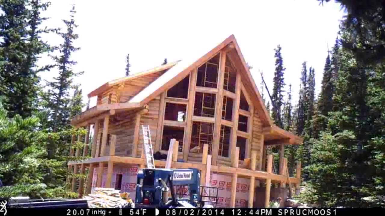 Log Home Construction Time Lapse