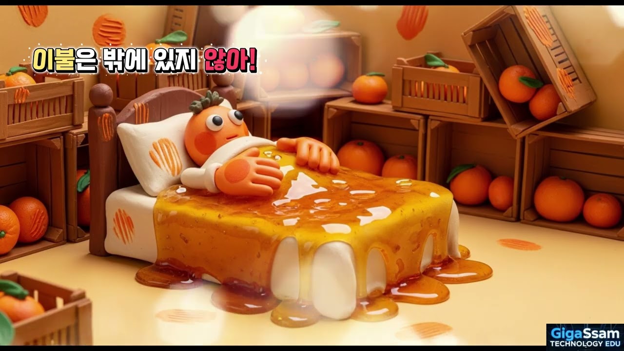 이불은 밖에 있지 않아!