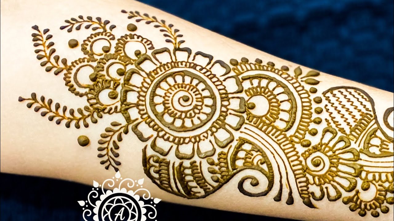 STEP BY STEP ARABIC BRIDAL MEHNDI HEAVY DESIGN IN 10 MINUTES