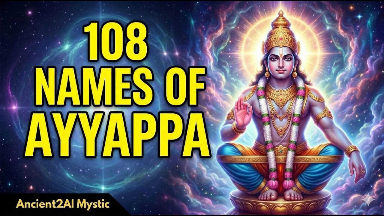 108 Names of Lord Ayyappa (AI Enhanced) | Ayyappa Ashtottara Shatanamavali | Ancient2Ai Mystic