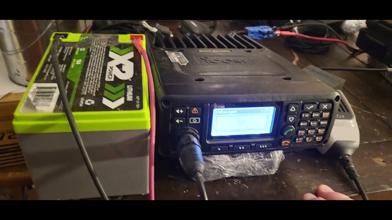 Icom F-8101radio programed through the front panel without a computer or the .icf software.