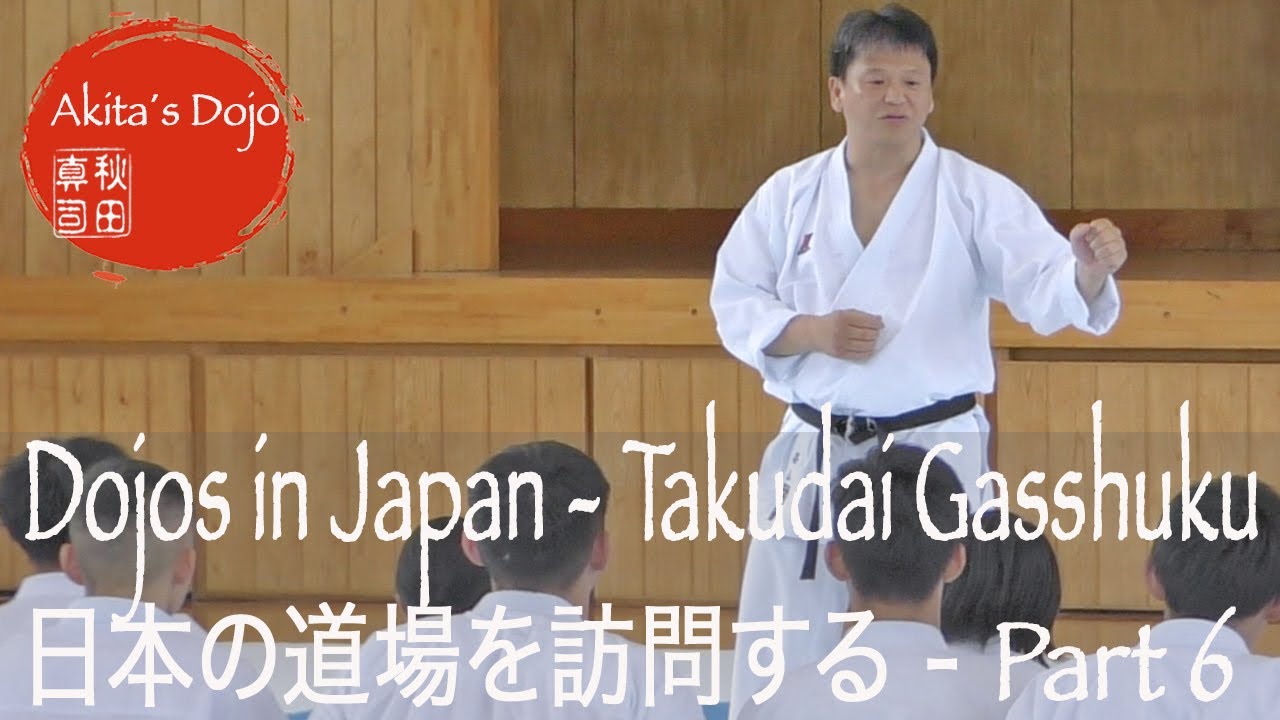 #6 Visiting Karate Dojos in Japan - Gasshuku Takudai Karate Club 拓大空手部夏合宿　谷山先生【Akita's Karate Video】