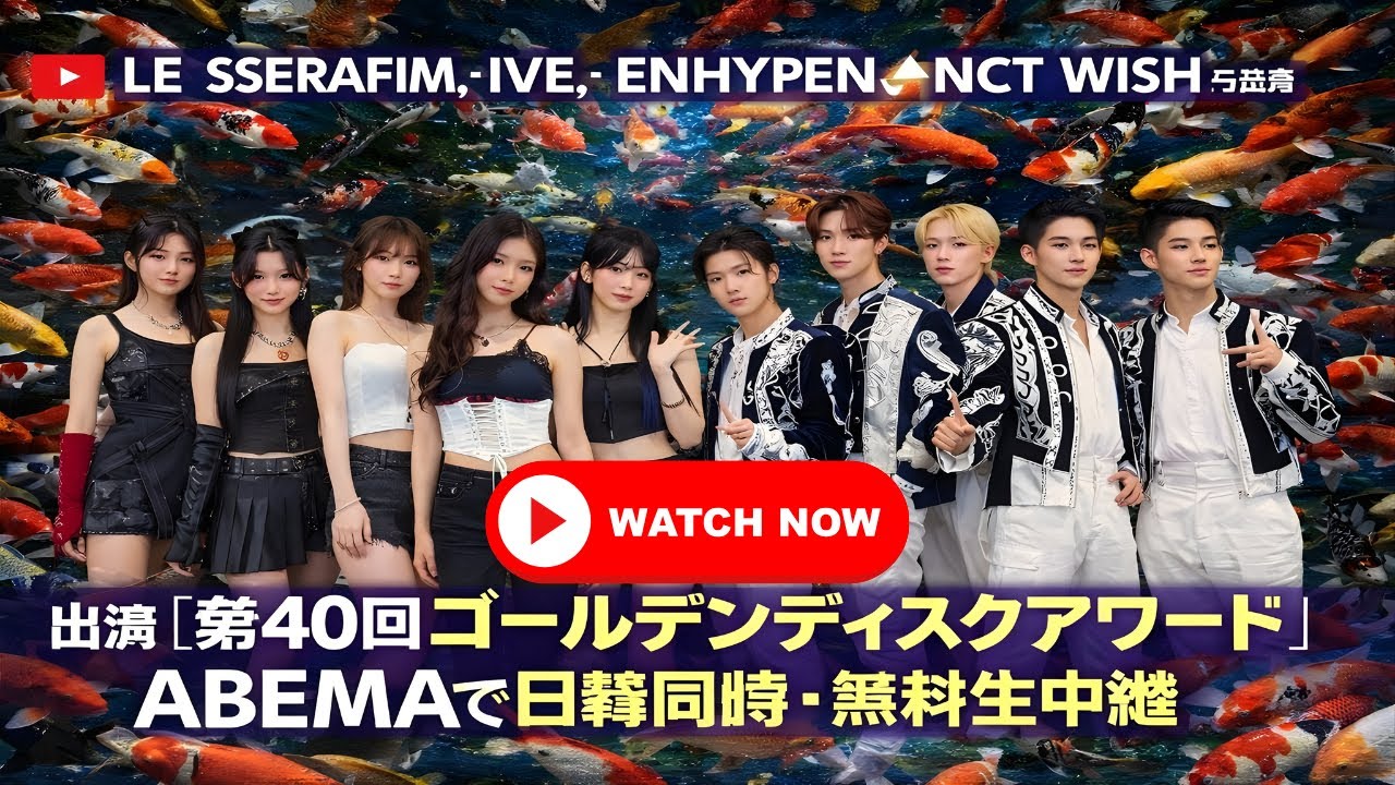 LE SSERAFIM登場に会場熱狂！第40回ゴールデンディスクアワード感動の夜#LE_SSERAFIM #ゴールデンディスクアワード #ABEMA