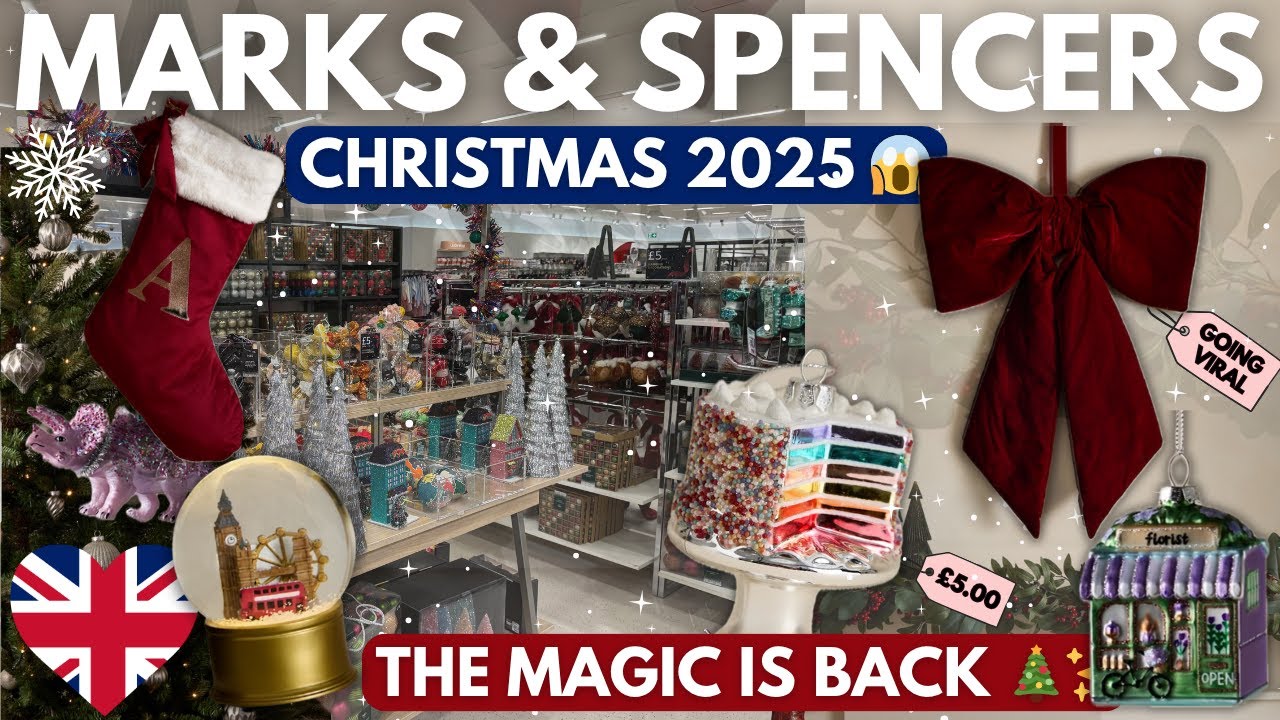 Рождество 2025 в Marks & Spencer | Волшебство вернулось! 🎅🎄 M&S Shop With Me