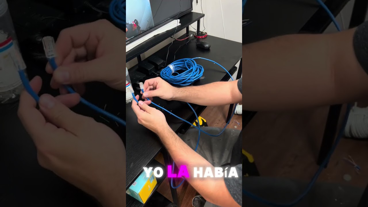 Cómo ponchar cable para cámaras o internet  con conector rj45
