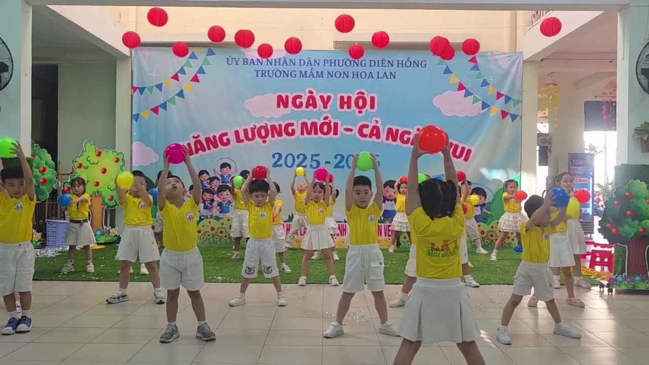 Năng lượng mới cả ngày vui - Trường MN Hoa Lan Phường Diên Hồng - Cô và các bé lớp Lá 1 - Năm 2026.