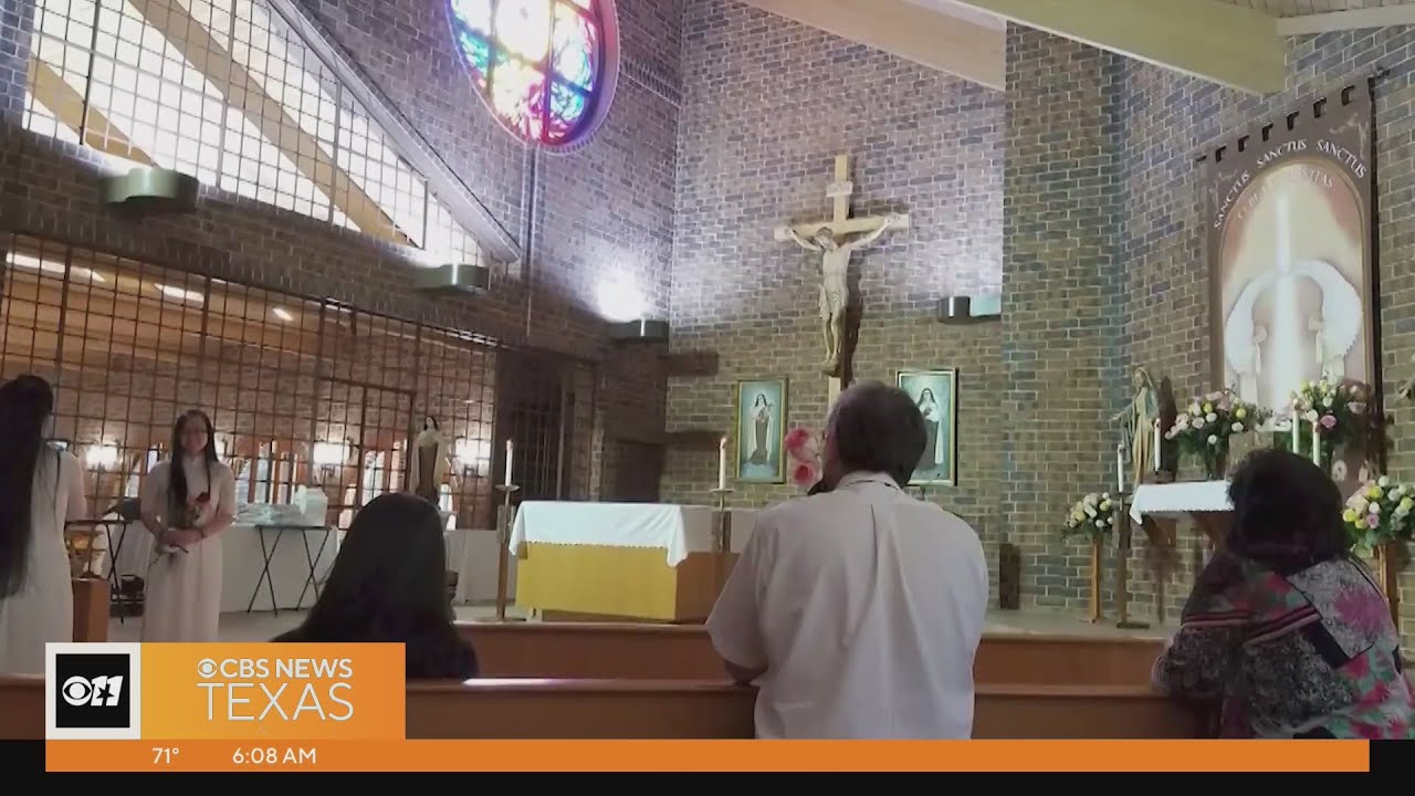 Mass resumes at Arlington monastery