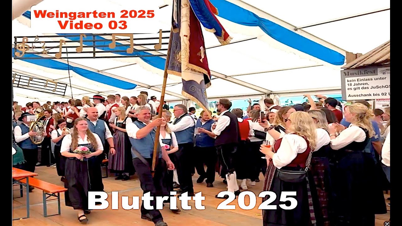 MV Neukirchen - Blutritt Weingarten 2025 – Großer Auftritt im Festzelt vom Gornhofer Dorffest