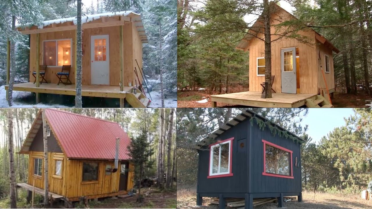 4 Simple Cabins ... Anyone Can Build