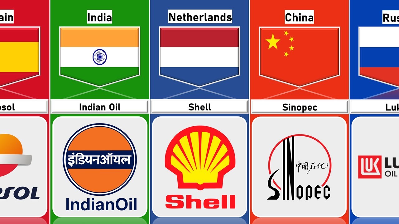 Petrol Stations From Different Countries