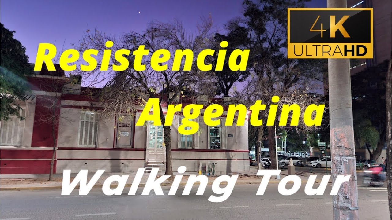 🇦🇷 【4K 60fps】 WALK - RESISTENCIA ~ walking Tour - Argentina