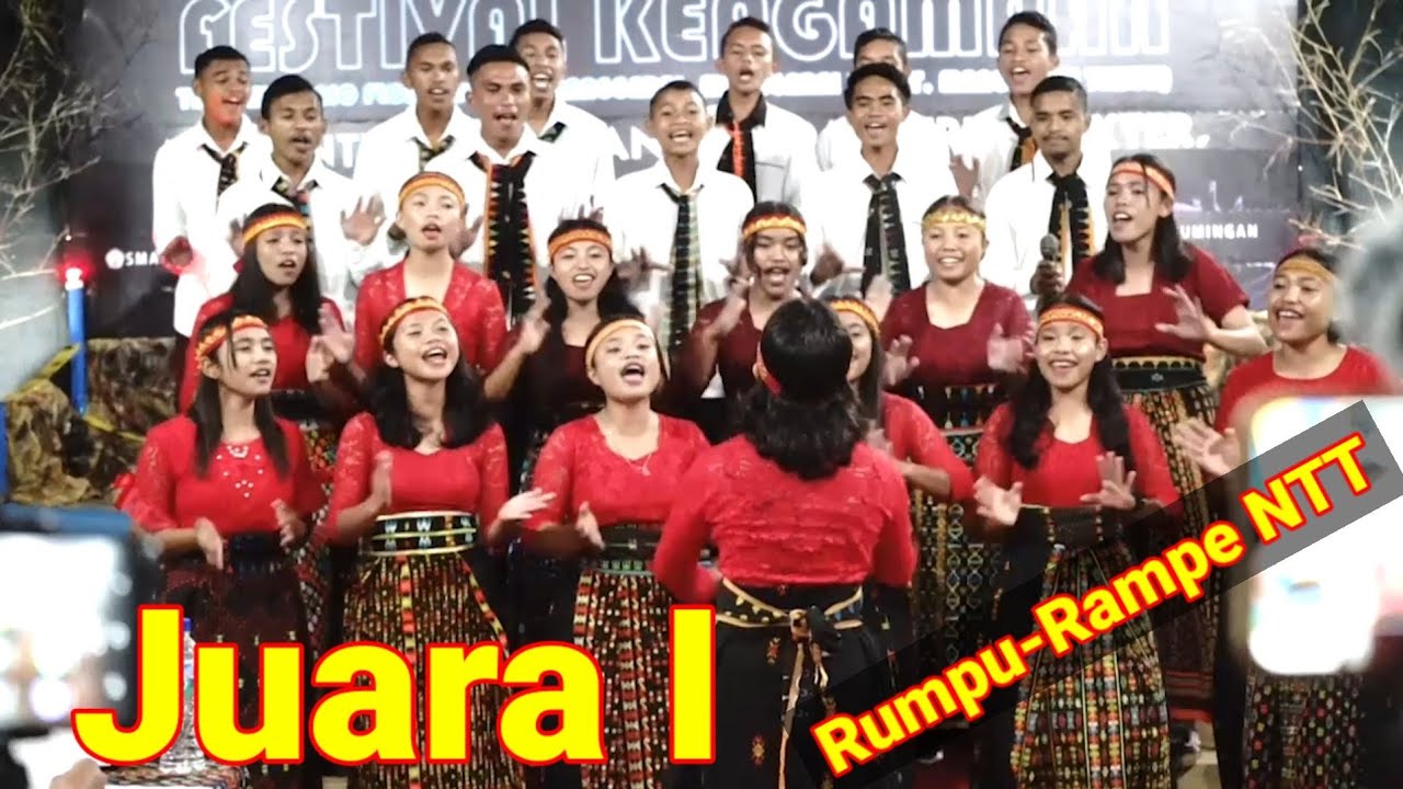 Juara I, SMAK KETANG,  Rumpu-Rampe NTT, Festival Keagamaan Tingkat  SMAK Regio Flores Barat.