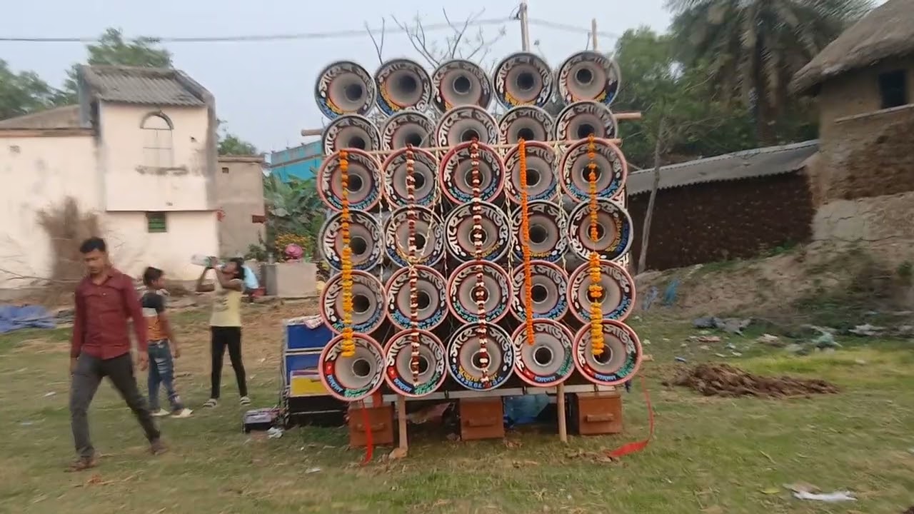 সাহেব সাউন্ড খুজিটিপারা নতুন 15 ইঞ্চি 16 চেকিং হচ্ছে মাঠে