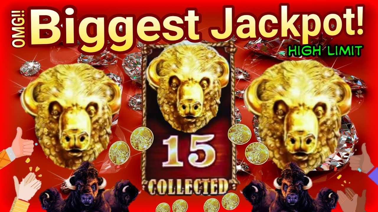 ⚠️Omg! Biggest Jackpot Again !! all 15 Buffalo Gold Heads on Buffalo Gold Collection Slot