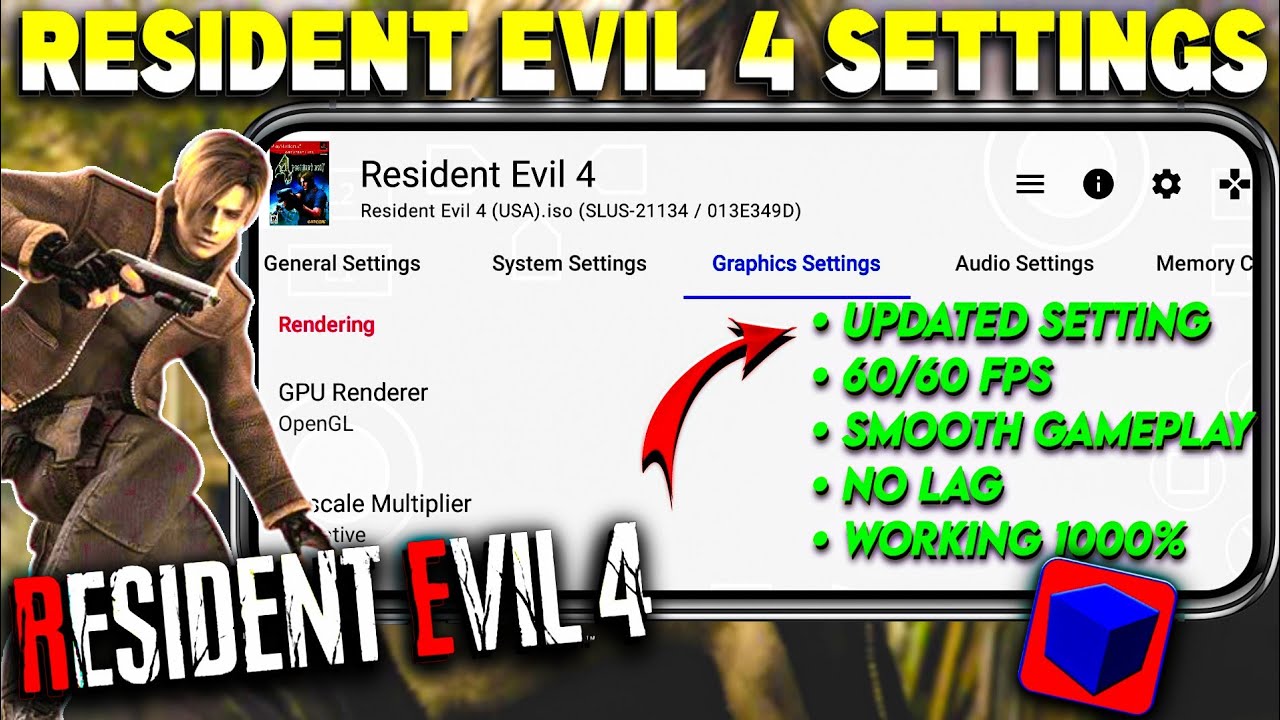 {2026}🔥Resident Evil 4 Best Settings For Aethersx2 Emulator | 60 FPS No Lag Settings For Aethersx2