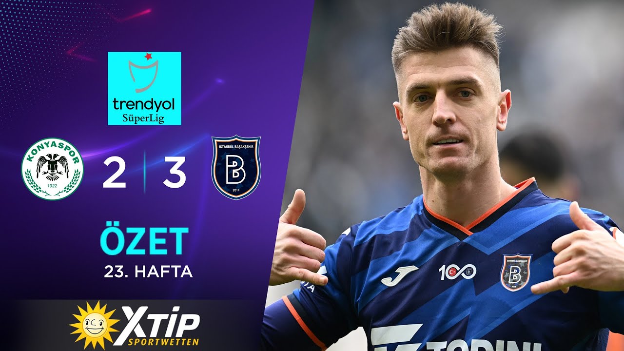 MERKUR BETS | T. Konyaspor (2-3) R. Başakşehir - Highlights/Özet | Trendyol Süper Lig - 2023/24