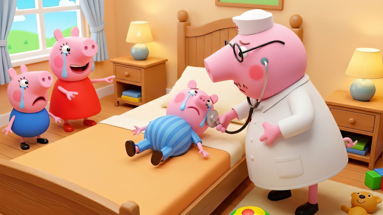 DOCTOR DRAMA! Peppa Pig Family Faces a Funny Bedroom Checkup Gone Wrong😂🩺| Peppa Pig Funny Animation
