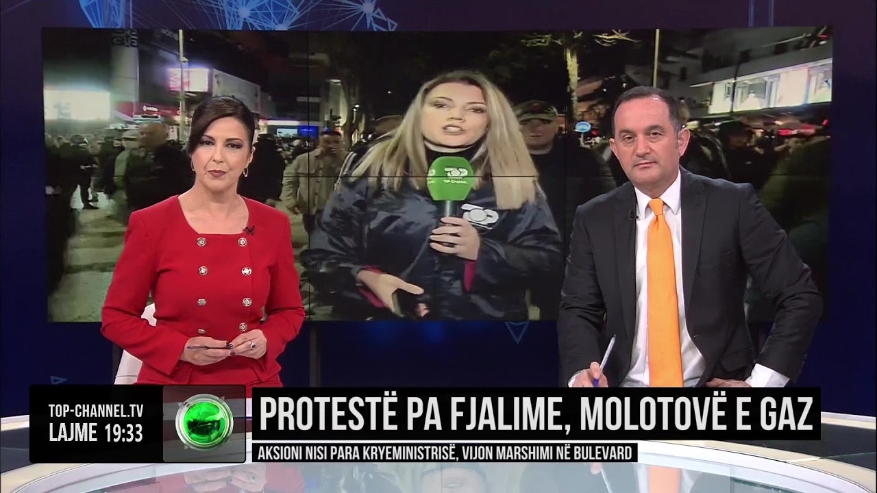 Top Channel/ Protesta pa fjalime, molotov&euml; e gaz, aksioni nisi para kryeministris&euml;, vijon marshimi