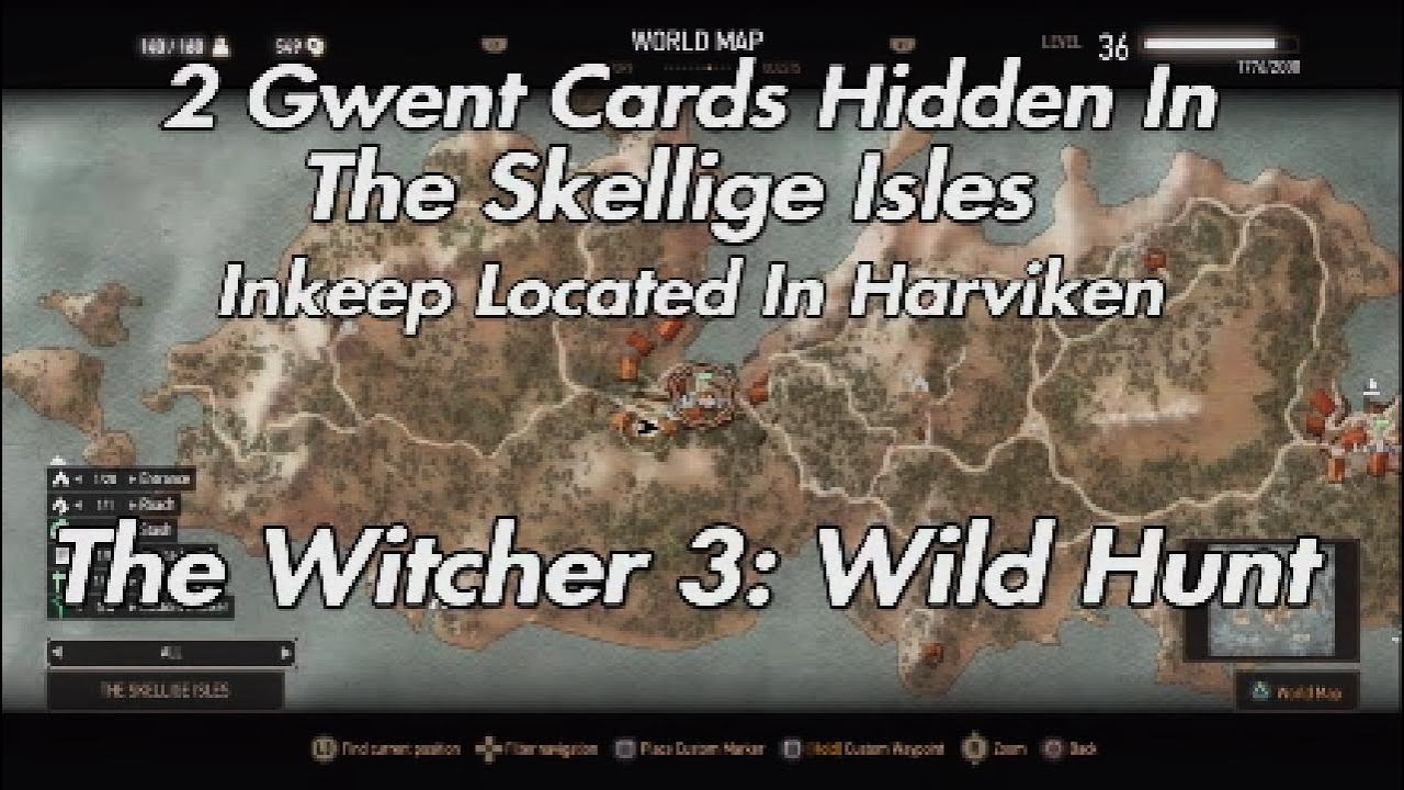 Ведьмак 3: Дикая Охота &mdash; 2 карты Гвинта, спрятанные в крепости островов Скеллиге, расположенной в...