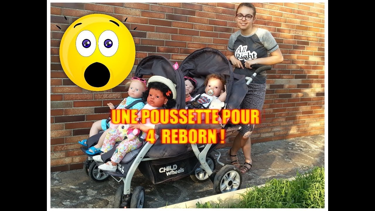 UNE POUSSETTE POUR 4 REBORNS !!! ***