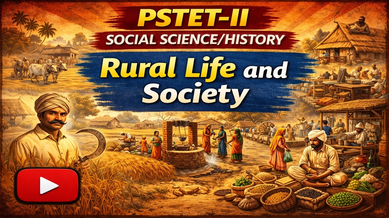 Rural Life and Society | PSTET-II Social Studies / History | Complete Explanation